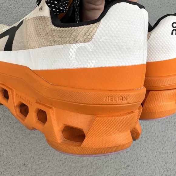 ON RUNNING CLOUDMONSTER SIZE 8.5 WOMENS FAWN/TUMERIC - Picture 11 of 12